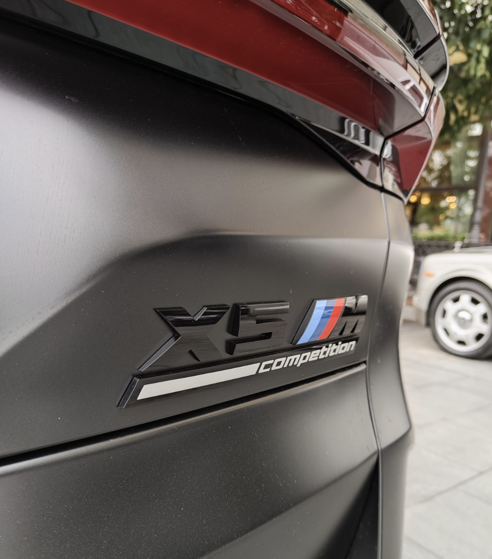 Gloss black X5M competition rear trunk logo emblem for BMW X5 X5M