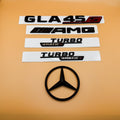 Gloss black GLA45S amg Turbo 4matic+ star trunk emblem badge H247 series 2020-2026