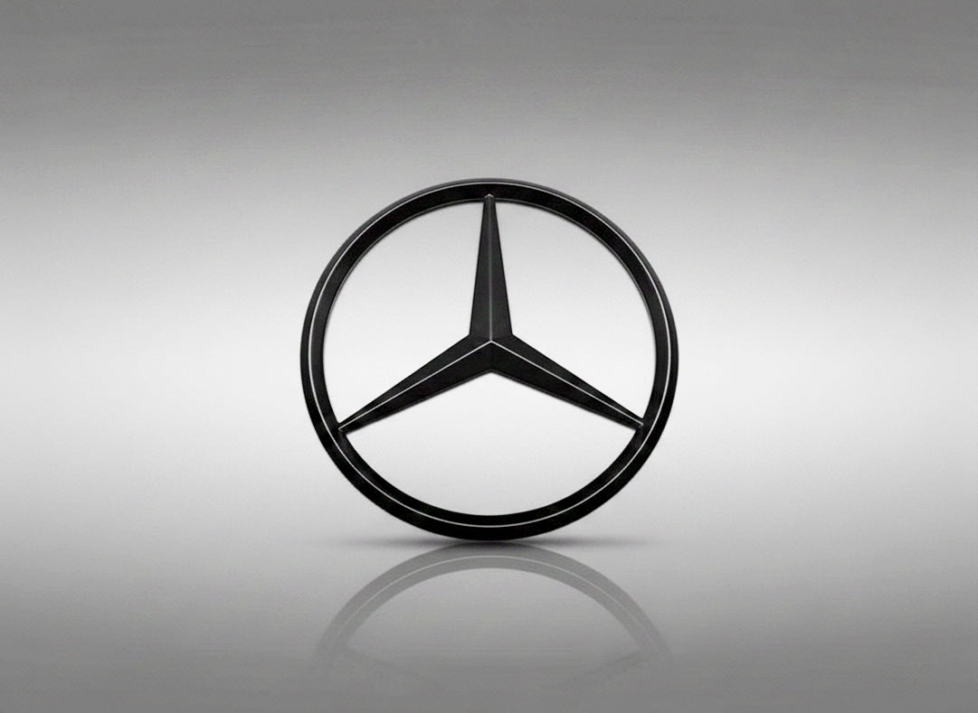 Gloss black G63 AMG V8 biturbo star trunk emblem badge W463 series 2011-2024