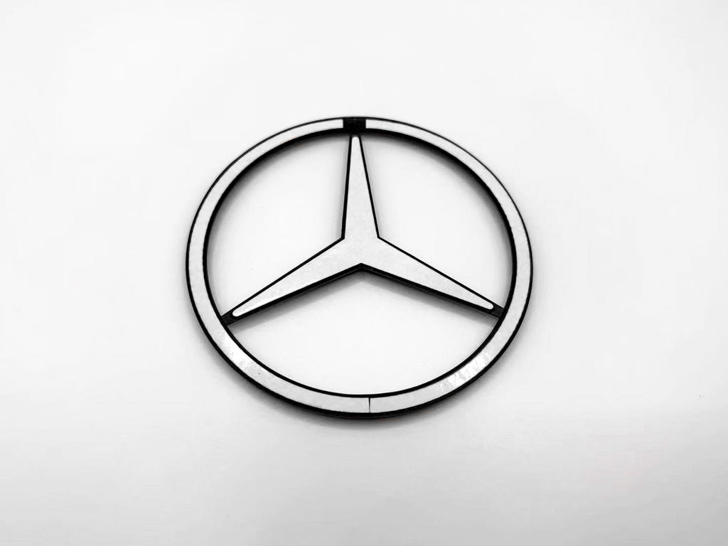 Gloss black G63 AMG V8 biturbo star trunk emblem badge W463 series 2011-2024