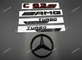 Gloss black C63S AMG Turbo Eperformance trunk emblem fender badge W206 2023-2026