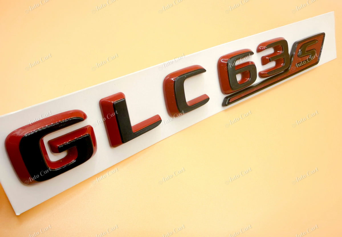 Gloss black GLC63S AMG Turbo Eperformance trunk emblem fender badge X254 2023-2026