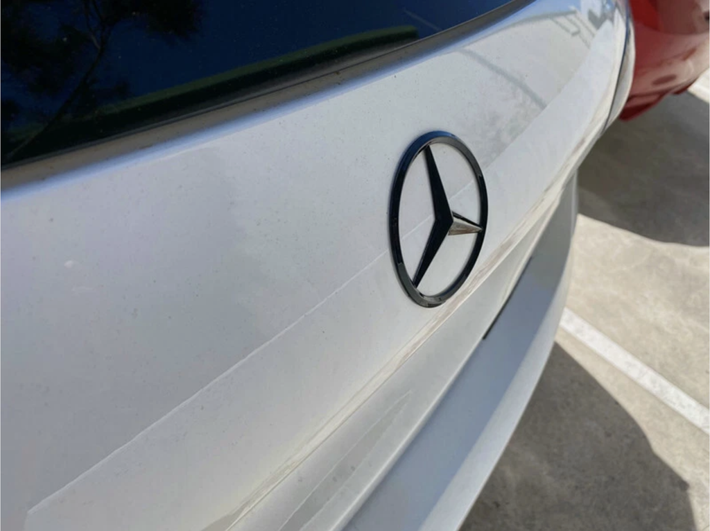 Gloss black A45S amg Turbo 4matic+ star trunk emblem badge W177 series 2019-2026 hatch