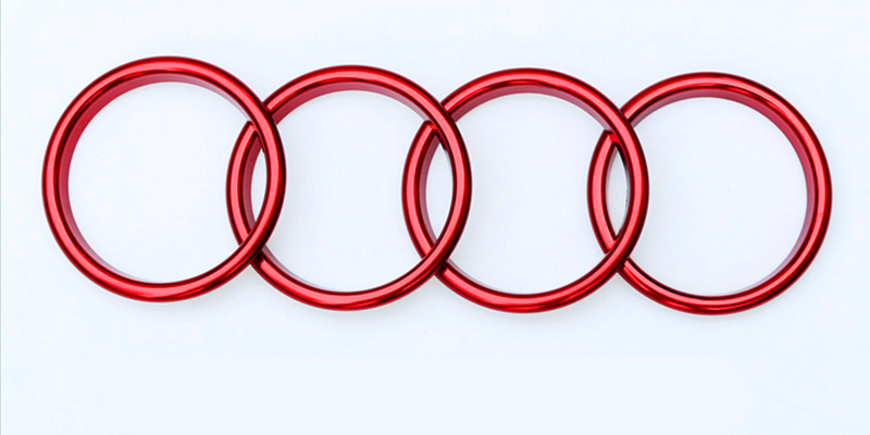 Red Air Vent Outlet Cover Trim Ring For Audi A3 S3 RS3 8V Series 4pcs 2013-2018