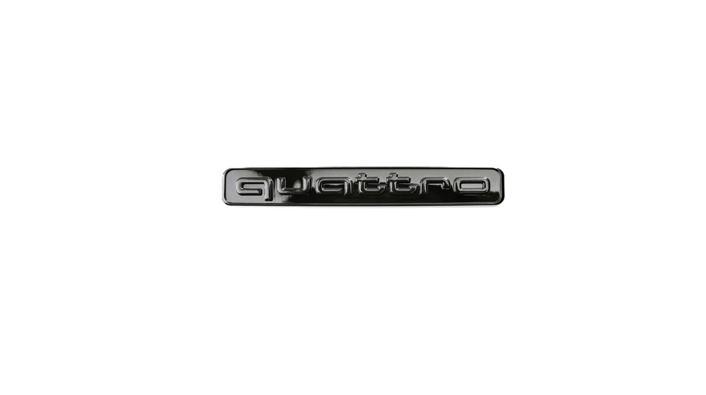 Gloss black Quattro logo badge emblem for Audi