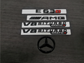 Gloss black E63S amg v8 biturbo 4matic+ star trunk emblem badge W213 series 2016-2023