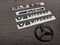 Gloss Black GLE63S AMG V8 BITURBO Star PACKAGE Trunk Emblem Badge Sticker W166 2015-2019