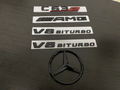Gloss Black COUPE C63S AMG V8 BITURBO Star PACKAGE Trunk Emblem Badge C63 C205