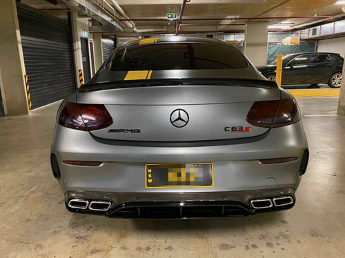 Black OEM size REAR TRUNK STAR LOGO Emblem For MB C200 C300 c63s C205 COUPE only