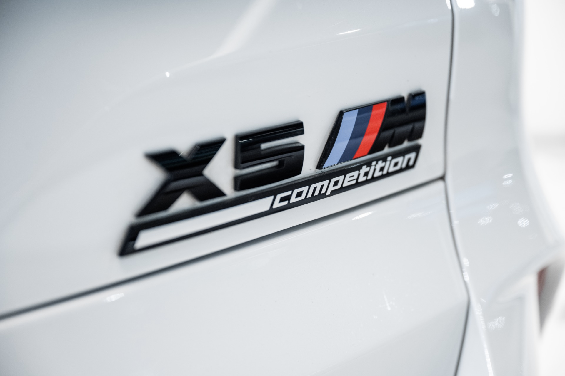 Gloss black X5M competition rear trunk logo emblem for BMW X5 X5M