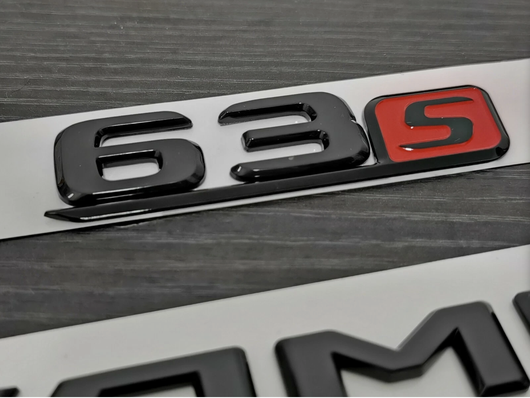 Gloss Black GLE63S AMG V8 BITURBO Star PACKAGE Trunk Emblem Badge Sticker W166 2015-2019