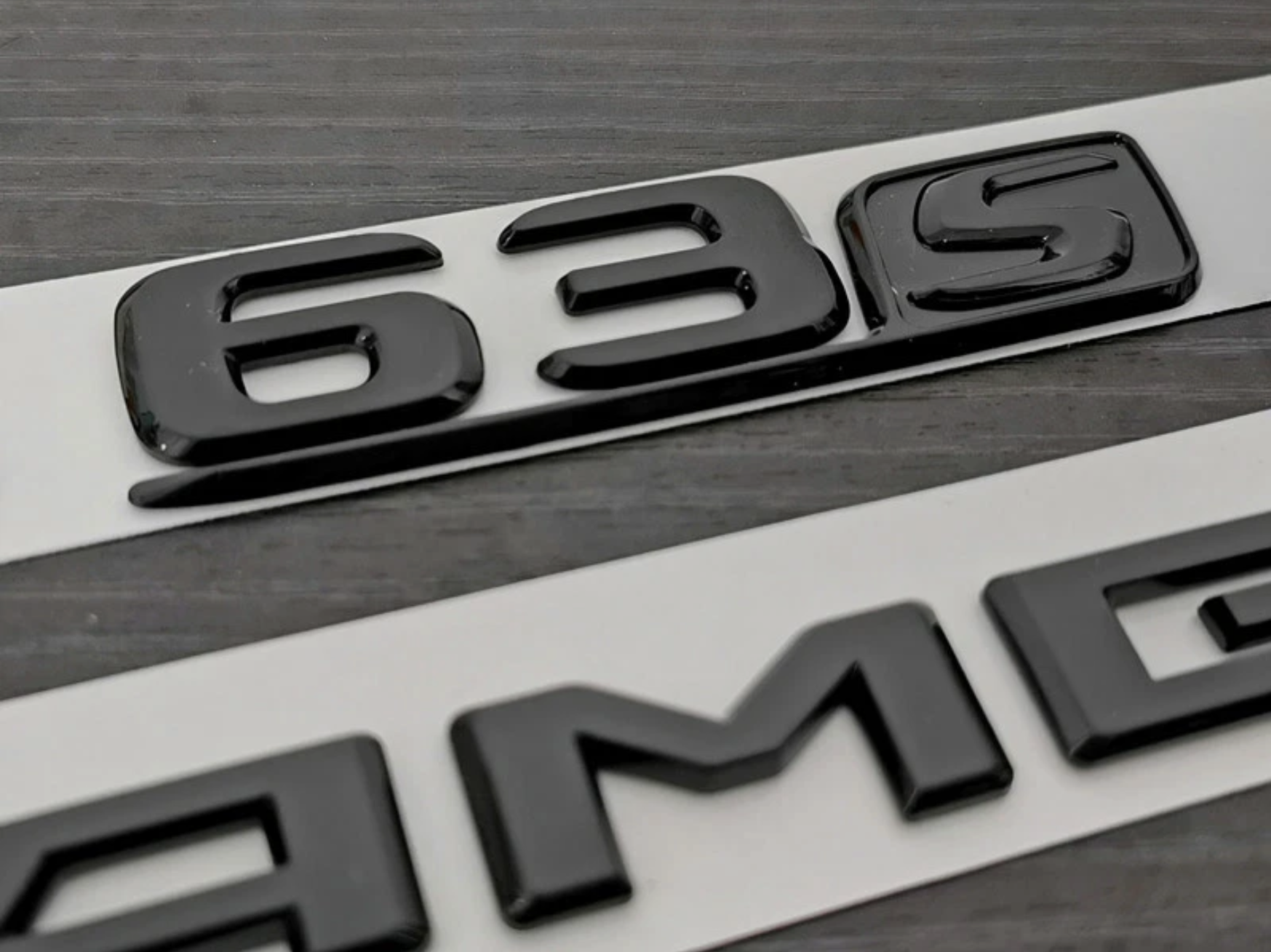 Gloss Black GLE63S AMG V8 BITURBO Star PACKAGE Trunk Emblem Badge Sticker W166 2015-2019