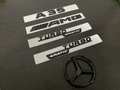 Gloss Black A35 AMG and Rear Star replacement PACKAGE Badge W177 A Class 2019-2026