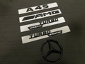 Gloss Black A45 AMG and Rear Star replacement PACKAGE Badge Sticker W176 2012-2018