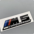Gloss black M5 competition rear trunk logo emblem for BMW 5 Series M5