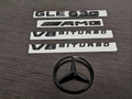 Gloss Black GLE63S AMG V8 BITURBO Star PACKAGE Trunk Emblem Badge Sticker W166 2015-2019